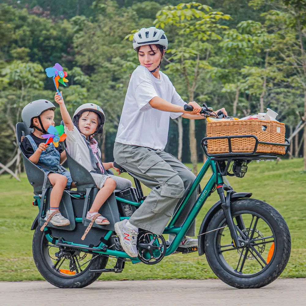 Fiido T2 Elektryczny rower cargo typu longtail Fatbike